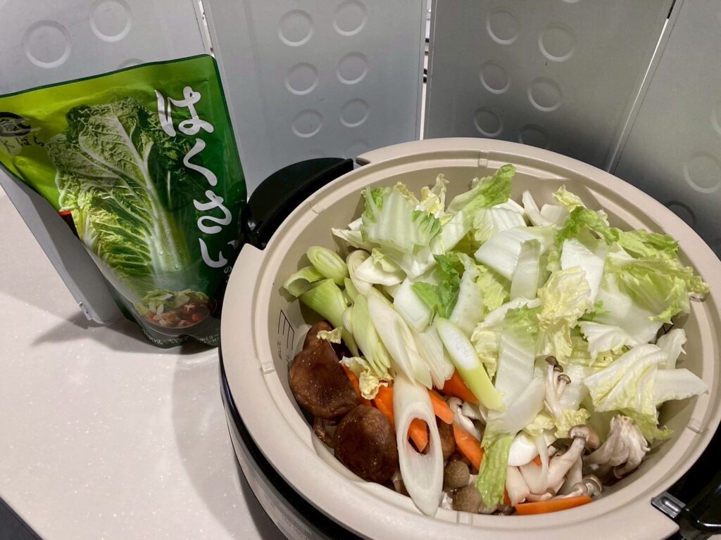 はくさい鍋でアレンジ